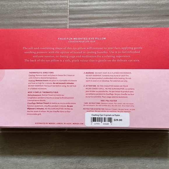 NWT - Faux Fur Eye Pillow - Picture 5 of 5